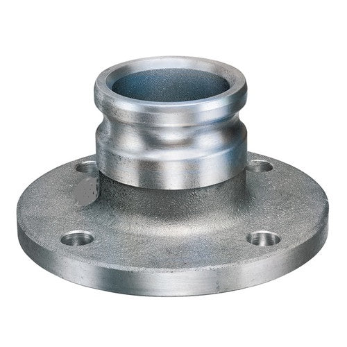 3" Male Camlock x Flange Adapter - Aluminum
