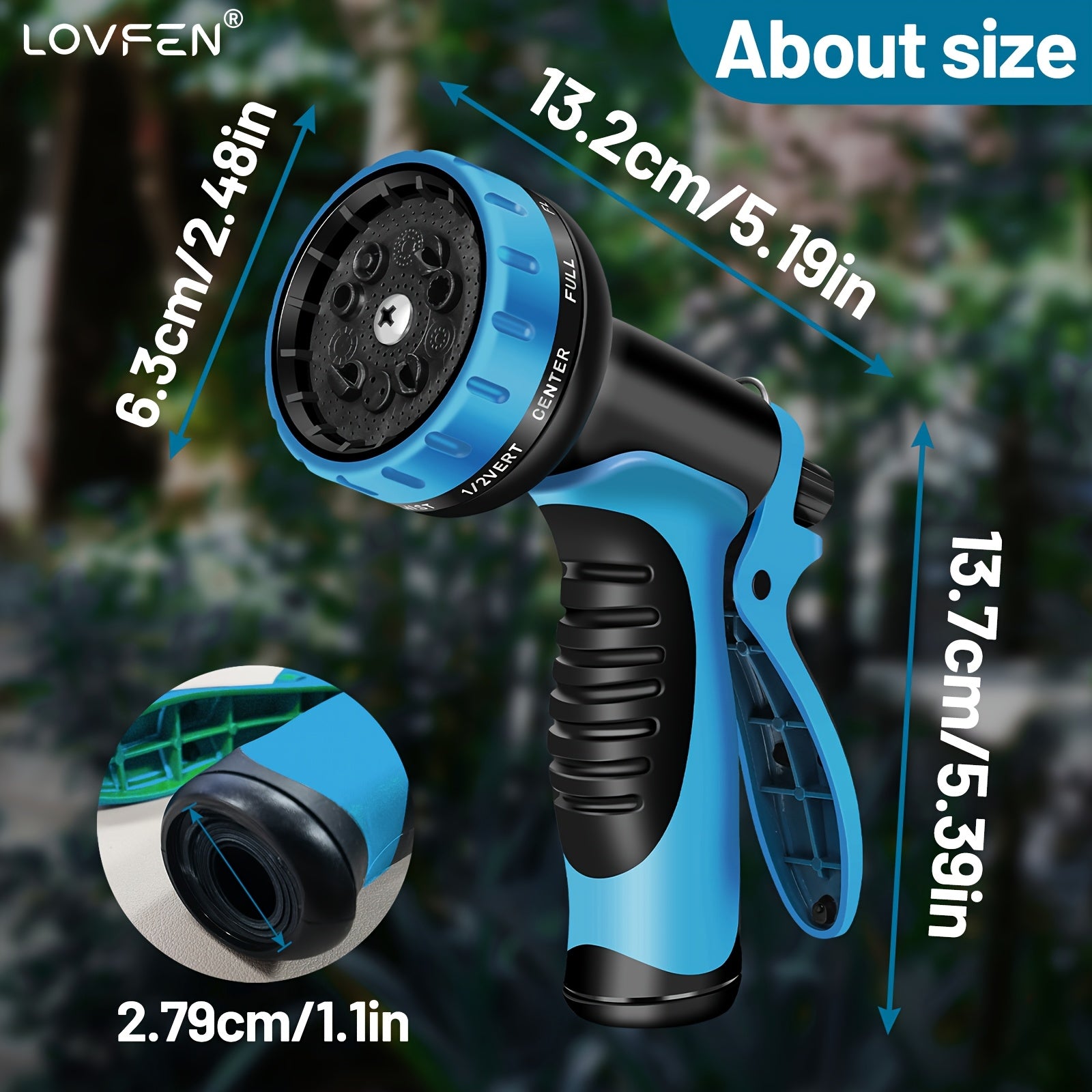 Heavy-Duty Non Expandable Garden Hose - Leakproof, with 3/4" Solid Brass Connectors, US Standard Threads, for Lawn, Farm, Construction, Car Washing - (25/50/75/100/150ft) - Durable Rubber Construction, Outdoor Cleaning, Sturdy Connectors, Reinforced