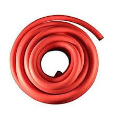 1.25" Red Rubber Water Hose - 50 foot roll - Air, Water, Light Chemical