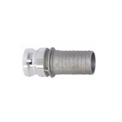 10" Aluminum Male Camlock Fitting x 10" hose barb - Style E