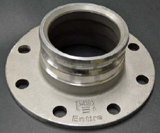10" Male Camlock x Flange Adapter - Aluminum
